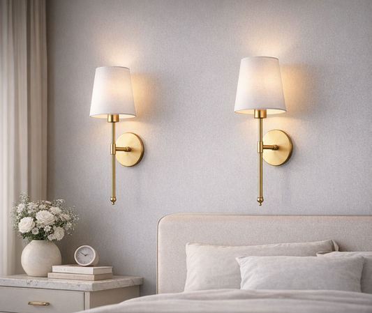 LAmore Rechargeable wall scones Set of Two Battery Operated, Wireless USB Rechargeable Wall Lights with Remote