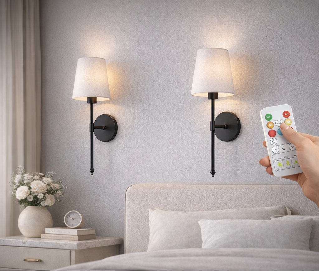 LAmore Rechargeable wall scones set of two